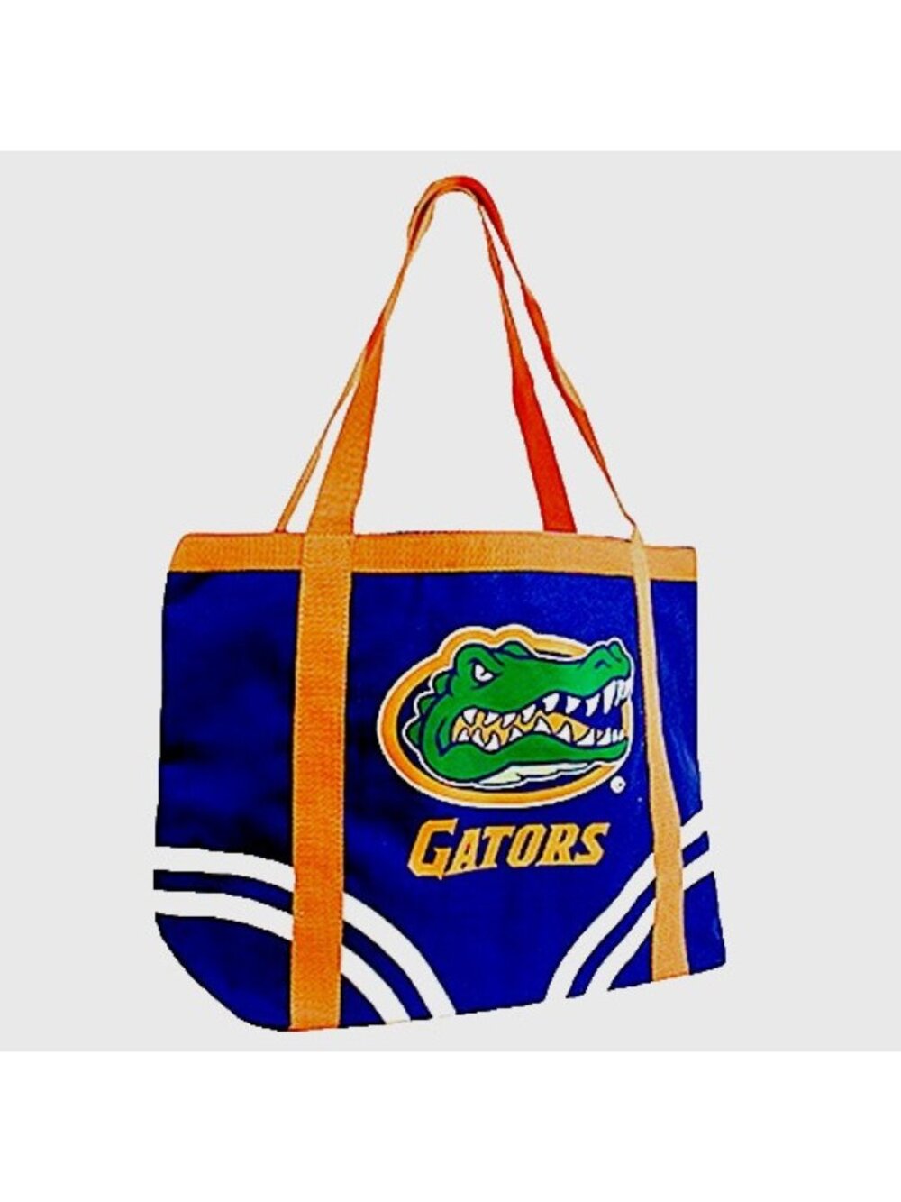 Florida (UF) Gators Tote Bag Canvas Tailgate Bag Inside Zipper Pocket 13x20 NCAA